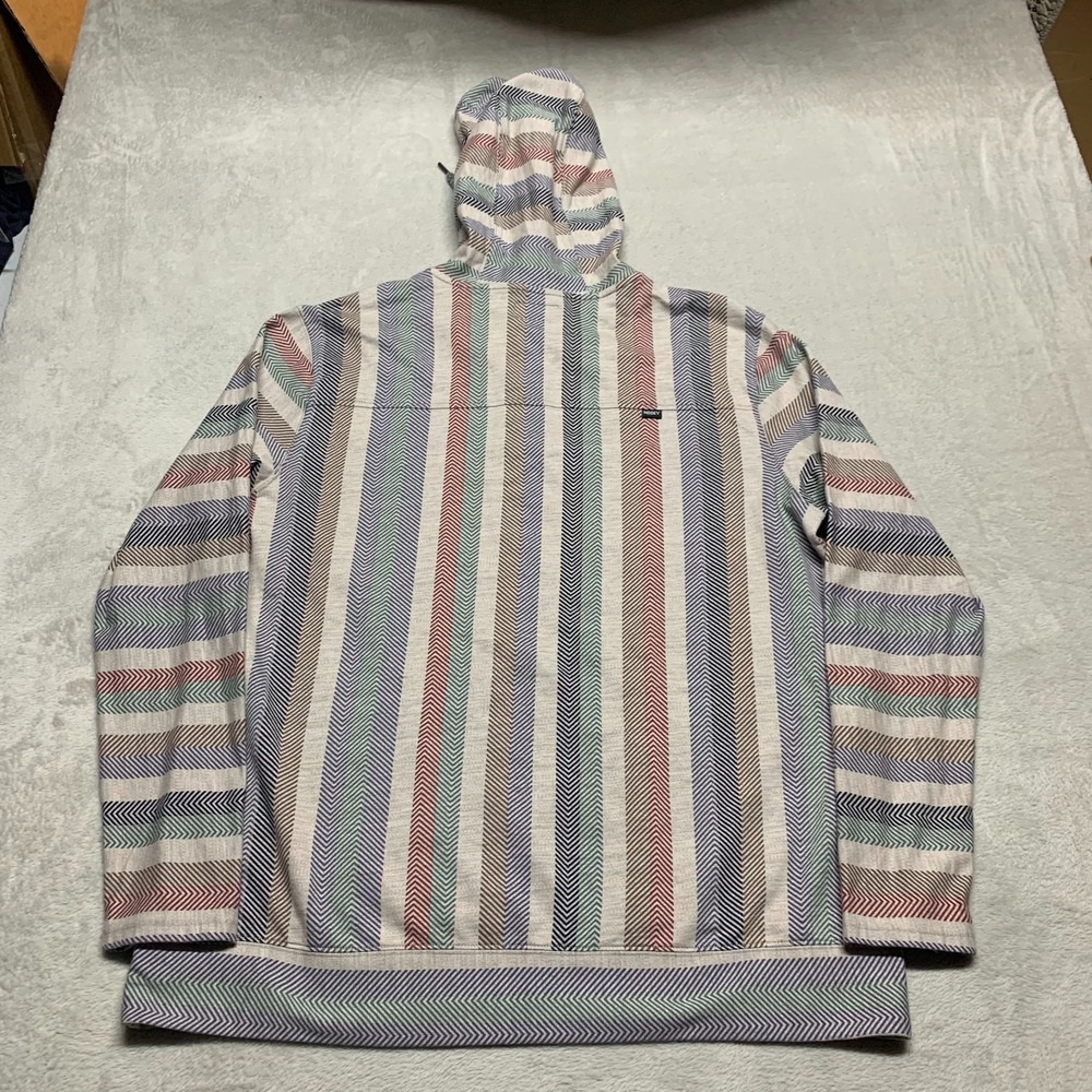 Hooey "Jetty" Multicolor Serape Southwest Aztec Striped Hoodie Men's XL - Picture 3 of 9